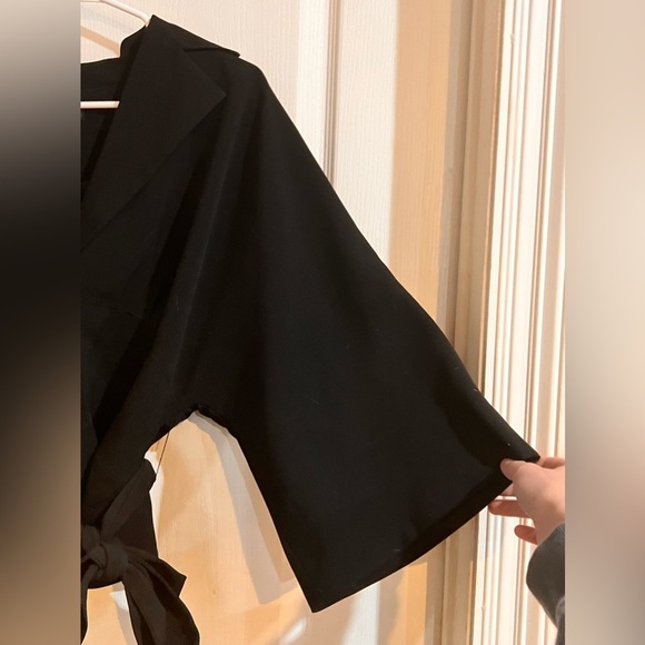 FINAL PRICE Cami Belted Black Blazer Style Jacket - Picture 3 of 6